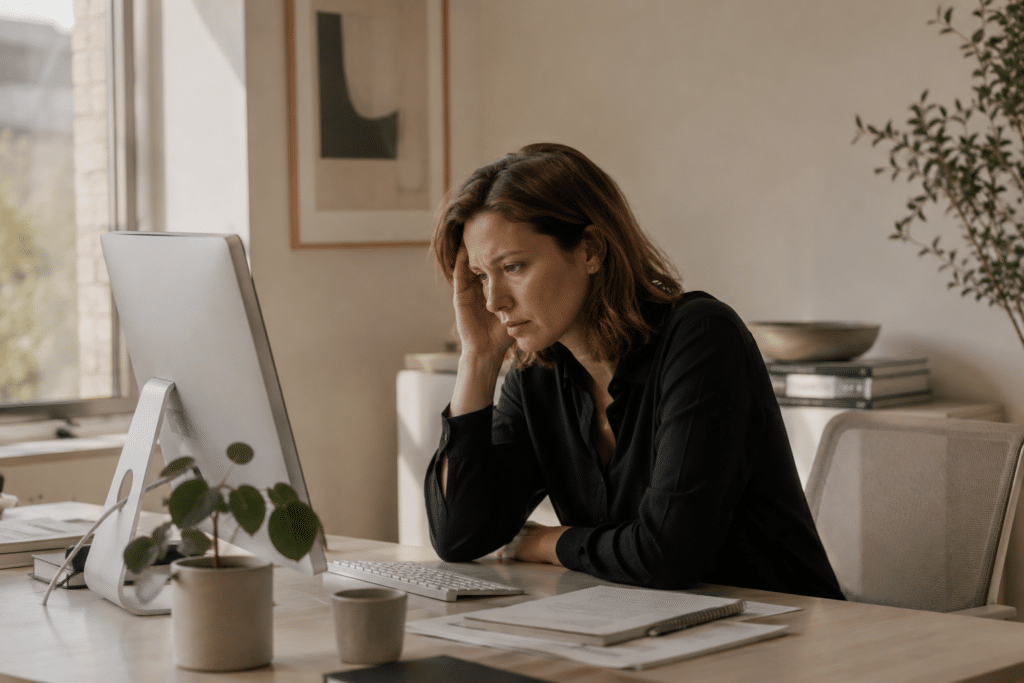 an employee feel stress and anxiety at the workload and in need of some wellness support